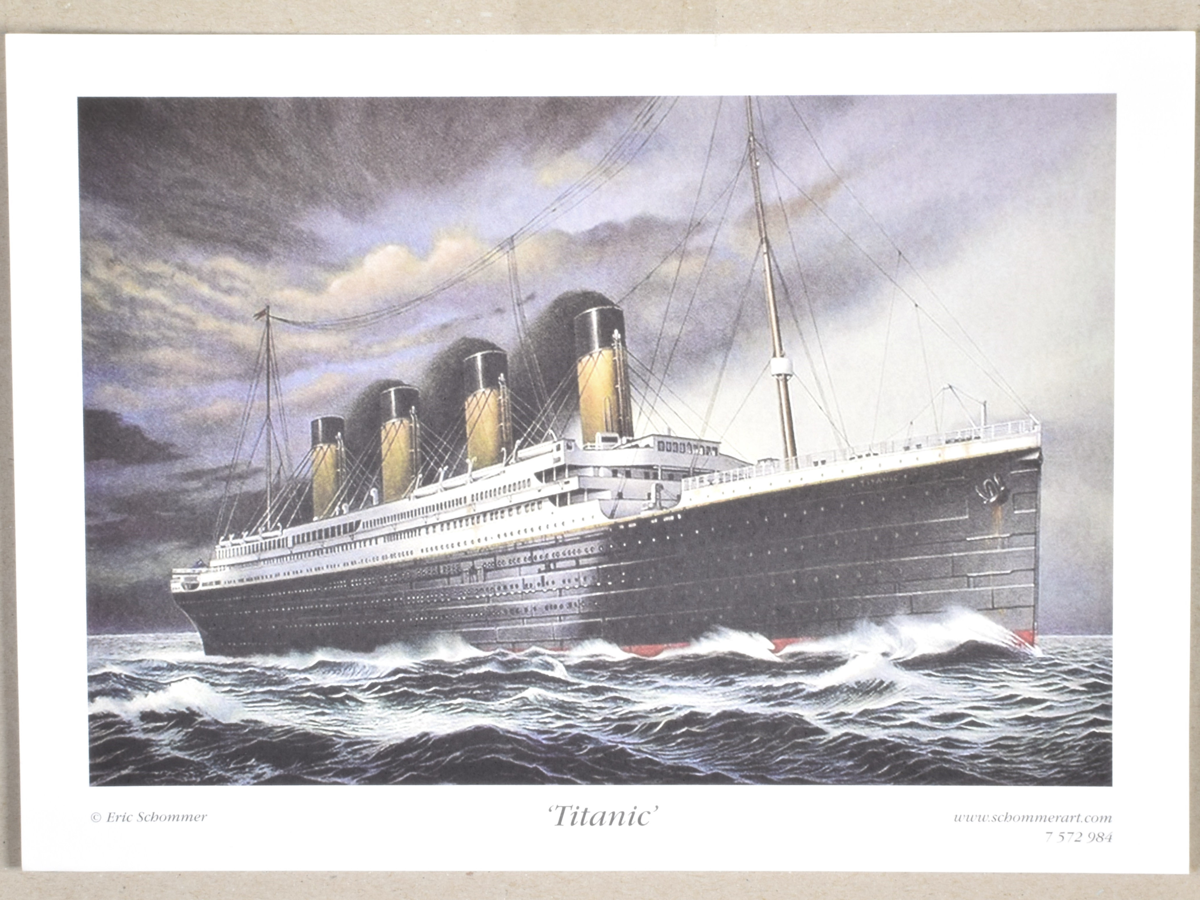 Titanic PRINT Poster by Eric Schommer